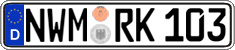 German license plate, Regular plates