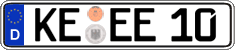 German license plate, Regular plates