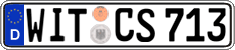 German license plate, Regular plates