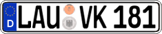 German license plate, Regular plates
