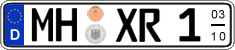 German license plate, Seasonal plates