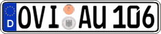 German license plate, Regular plates