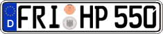 German license plate, Regular plates