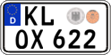 German license plate, Regular plates
