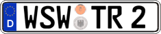 German license plate, Regular plates