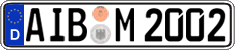 German license plate, Regular plates