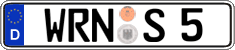 German license plate, Regular plates