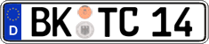 German license plate, Regular plates