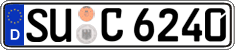 German license plate, Regular plates