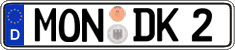 German license plate, Regular plates