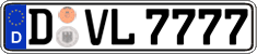 German license plate, Regular plates