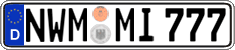 German license plate, Regular plates