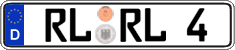 German license plate, Regular plates