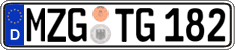 German license plate, Regular plates