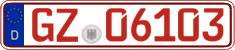German license plate, Red license plates