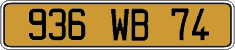 French license plate, FNI