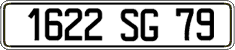 French license plate, FNI