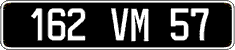 French license plate, FNI