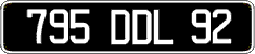 French license plate, FNI