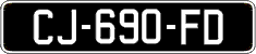 French license plate, SIV (oldtimers)