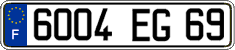 French license plate, FNI