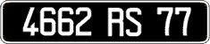 French license plate, FNI