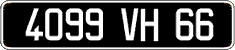 French license plate, FNI