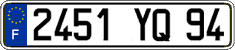 French license plate, FNI