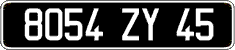 French license plate, FNI
