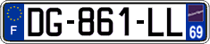 French license plate, SIV (ordinary)