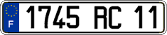 French license plate, FNI