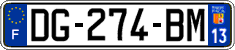 French license plate, SIV (ordinary)