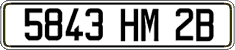 French license plate, FNI