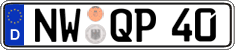 German license plate, Regular plates
