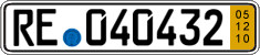 German license plate, Short-term transit plates