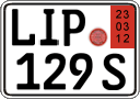 German license plate, Export transit plates
