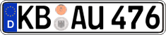 German license plate, Regular plates