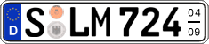 German license plate, Seasonal plates