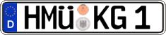 German license plate, Regular plates