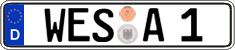 German license plate, Regular plates