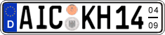German license plate, Seasonal plates