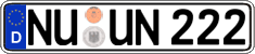 German license plate, Regular plates