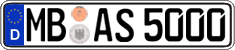 German license plate, Regular plates