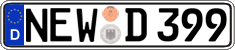 German license plate, Regular plates