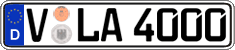 German license plate, Regular plates