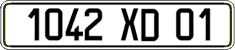 French license plate, FNI