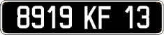 French license plate, FNI