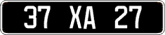 French license plate, FNI