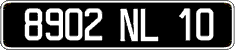 French license plate, FNI