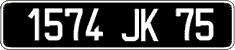 French license plate, FNI